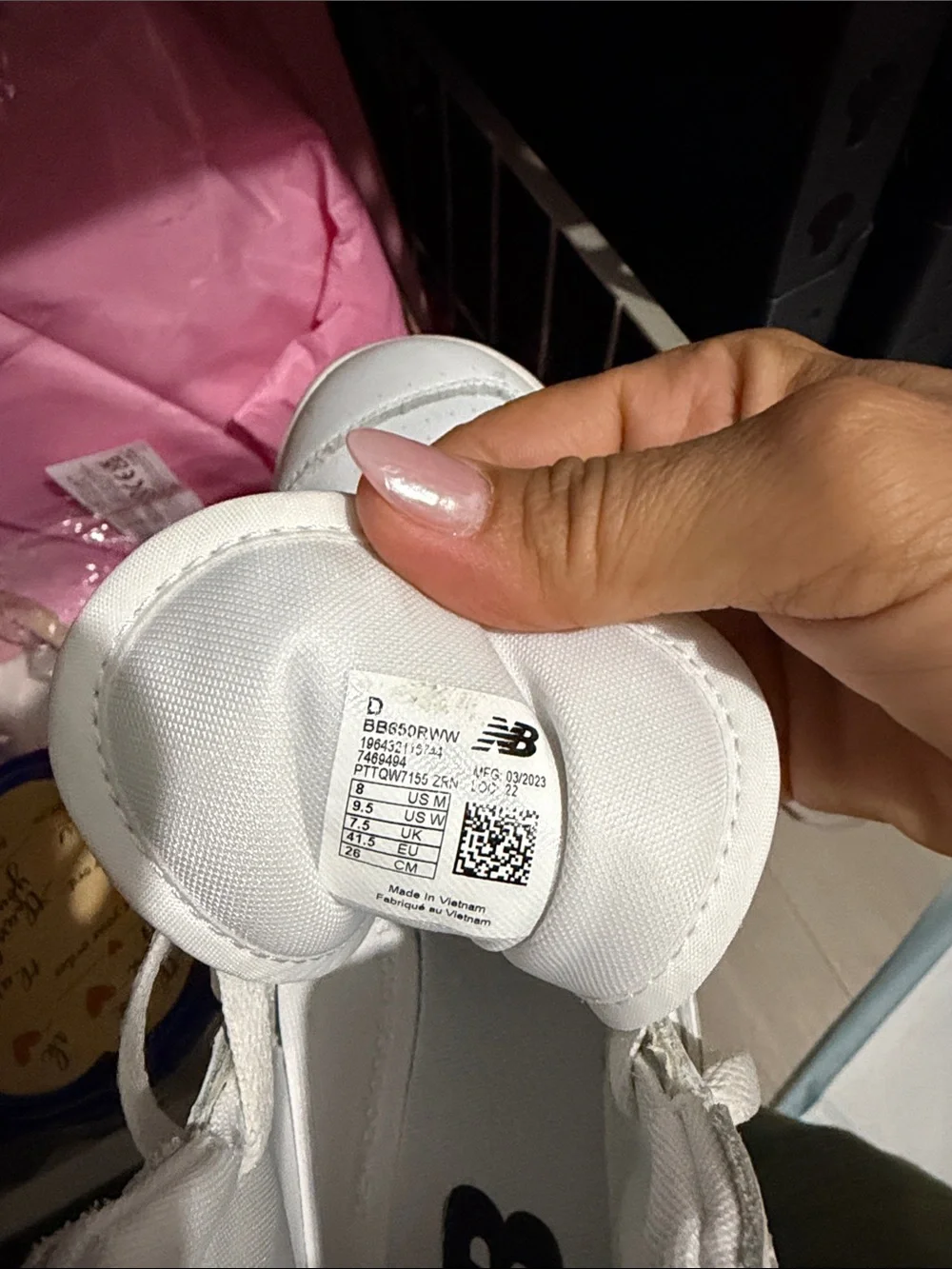 New Balance White Lace-Up Sneakers